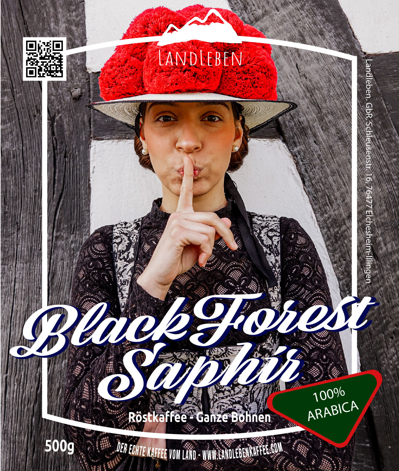 Kaffeebohnen - Landleben Black Forest Premiumkaffee Saphir 500g