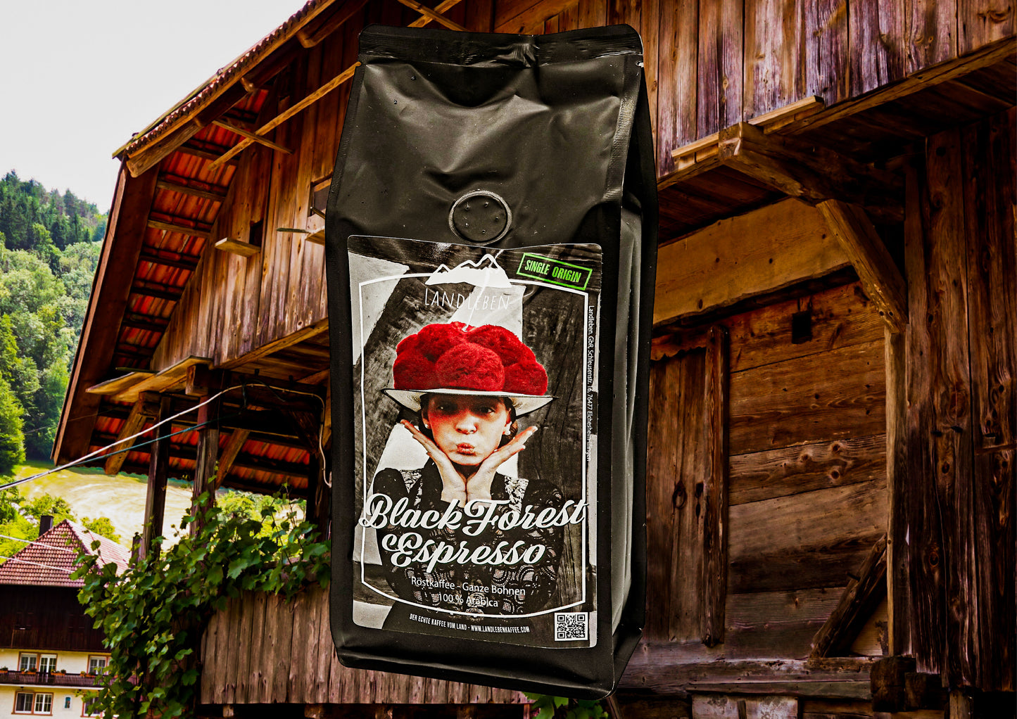 Kaffeebohnen - Landleben Black Forest Espresso Premiumkaffee 500g
