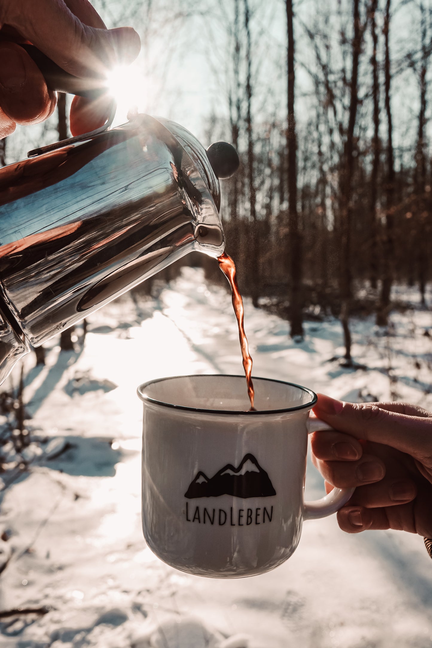 Landleben -Kaffeetasse