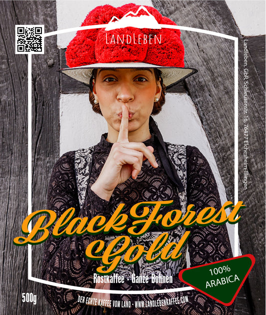 Kaffeebohnen - Landleben Black Forest Premiumkaffee Gold 500g